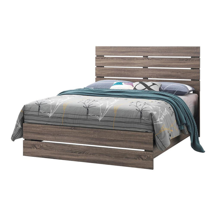 Brantford Eastern King & Queen Panel Bed Barrel Oak - Visions in Furniture (La Mirada, CA)