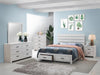 Brantford Eastern King Panel Bed Coastal White - Visions in Furniture (La Mirada, CA)