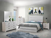 Brantford Eastern King Panel Bed Coastal White - Visions in Furniture (La Mirada, CA)