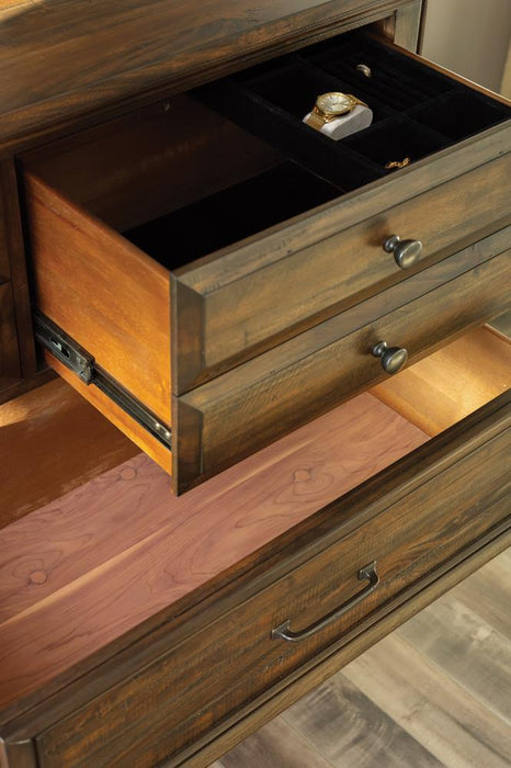 Avenue 8-drawer Chest Weathered Burnished Brown - Visions in Furniture (La Mirada, CA)