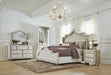 Antonella Dresser Mirror with Nailhead Trim Camel - Visions in Furniture (La Mirada, CA)