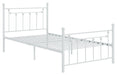 Canon Full Metal Slatted Headboard Platform Bed - White - Visions in Furniture (La Mirada, CA)