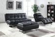 Dilleston Upholstered Chaise Black - Visions in Furniture (La Mirada, CA)