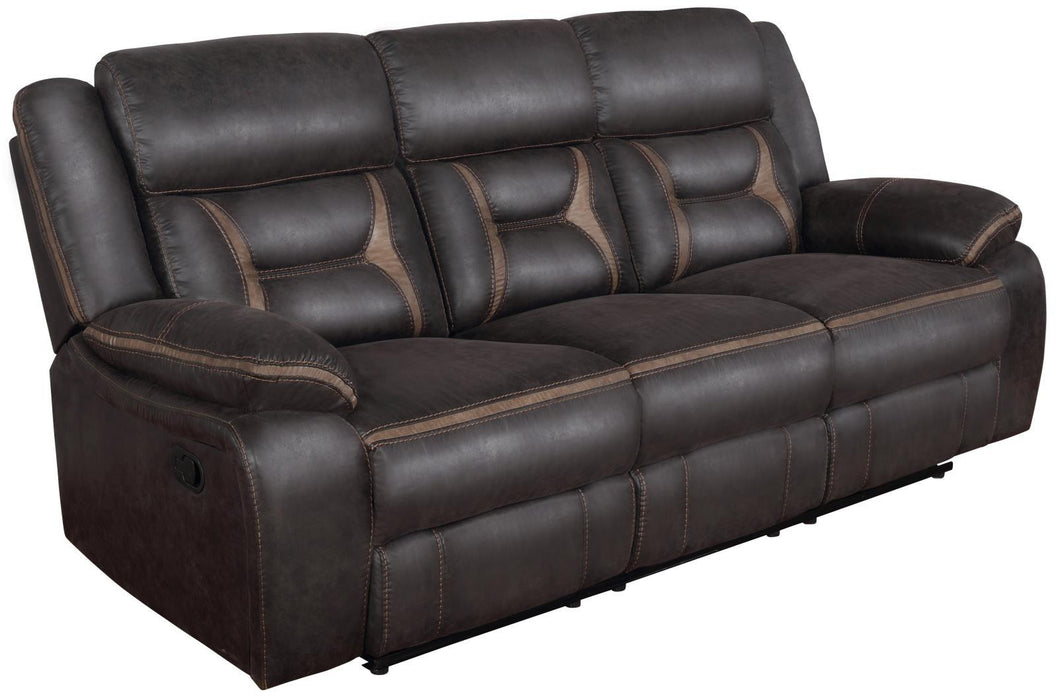 Greer Upholstered Tufted Back Motion Sofa - Visions in Furniture (La Mirada, CA)