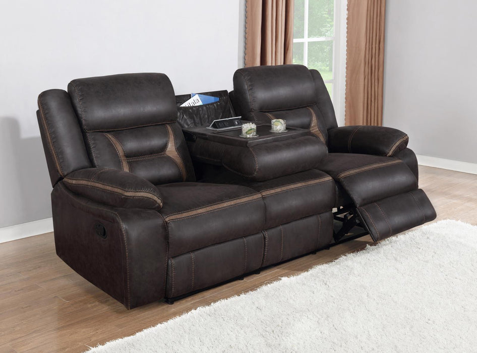 Greer Upholstered Tufted Back Motion Sofa - Visions in Furniture (La Mirada, CA)