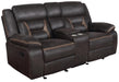 Greer Upholstered Tufted Back Glider Loveseat - Visions in Furniture (La Mirada, CA)