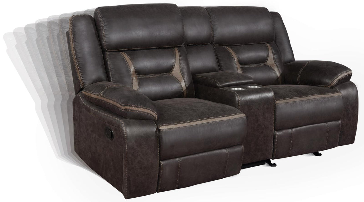 Greer Upholstered Tufted Back Glider Loveseat - Visions in Furniture (La Mirada, CA)