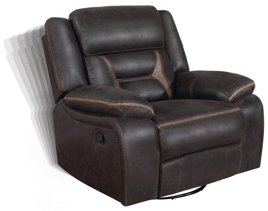Greer Upholstered Tufted Back Glider Recliner - Visions in Furniture (La Mirada, CA)