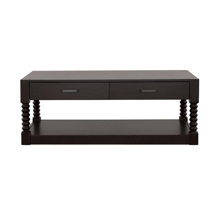 Meredith 2-drawer Coffee Table Coffee Bean - Visions in Furniture (La Mirada, CA)