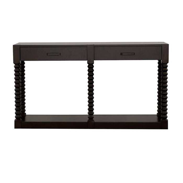 Meredith 2-drawer Sofa Table Coffee Bean - Visions in Furniture (La Mirada, CA)