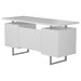 Lawtey Floating Top Office Desk Weathered Grey - Visions in Furniture (La Mirada, CA)