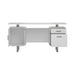 Lawtey Floating Top Office Desk White Gloss - Visions in Furniture (La Mirada, CA)