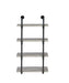 Elmcrest 24-inch Wall Shelf Black and Grey Driftwood - Visions in Furniture (La Mirada, CA)