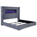 Tisdall California King, E.King & Queen Bed Grey, Black & Queen - Visions in Furniture (La Mirada, CA)