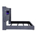 Tisdall California King, E.King & Queen Bed Grey, Black & Queen - Visions in Furniture (La Mirada, CA)
