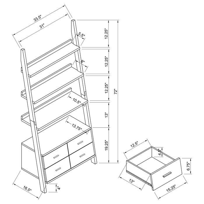 Colella Bookshelf - Visions in Furniture (La Mirada, CA)