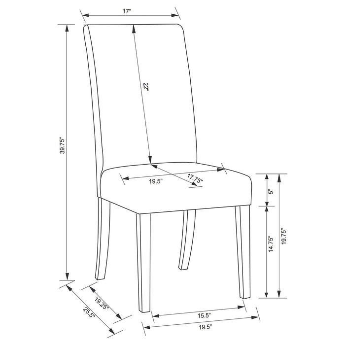 Herran Side Chairs - Visions in Furniture (La Mirada, CA)