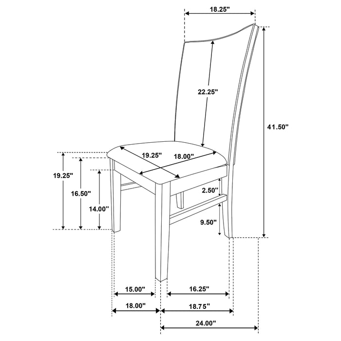 Sherwood Side Chairs - Visions in Furniture (La Mirada, CA)