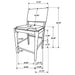 Ottowa Counter Stools - Visions in Furniture (La Mirada, CA)