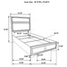 Miranda Twin Bed - Visions in Furniture (La Mirada, CA)