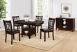 Lavon Padded Dining Side Chairs Espresso and Black (Set of 2) - Visions in Furniture (La Mirada, CA)