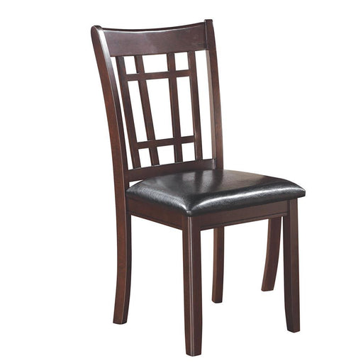 Lavon Padded Dining Side Chairs Espresso and Black (Set of 2) - Visions in Furniture (La Mirada, CA)