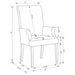 Herran Arm Chairs - Visions in Furniture (La Mirada, CA)