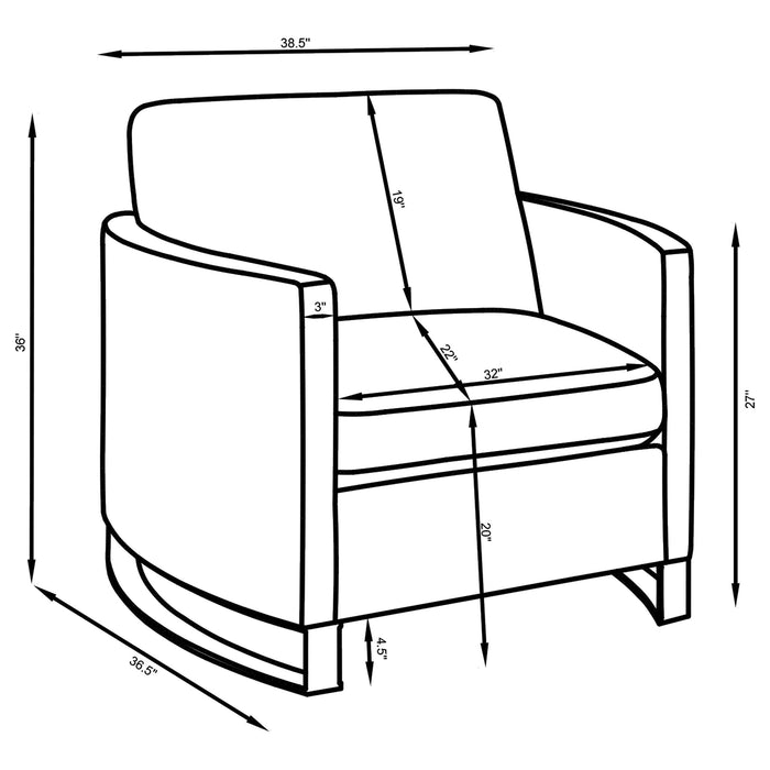 Corliss Accent Chairs - Visions in Furniture (La Mirada, CA)