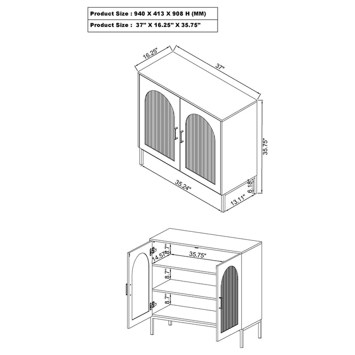Jess Accent Cabinets - Visions in Furniture (La Mirada, CA)