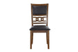 Gia 5 Pc 47" Round Dining Table & 4 Chairs-Brown