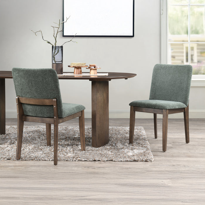 Kody Upholstered Dining Chair (2 Per Carton)-Forest Green