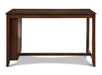 Amy 5 Pc 60" Counter Storage Table+Chairs-Brown Cherry