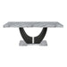 Lyra Dining Table Top And Base Bottom Marble
