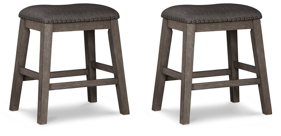 Caitbrook Counter Height Upholstered Bar Stool - Visions in Furniture (La Mirada, CA)