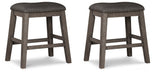 Caitbrook Counter Height Upholstered Bar Stool - Visions in Furniture (La Mirada, CA)