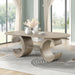 Gwendolyn Oval Dining Table Top-Cerused Taupe