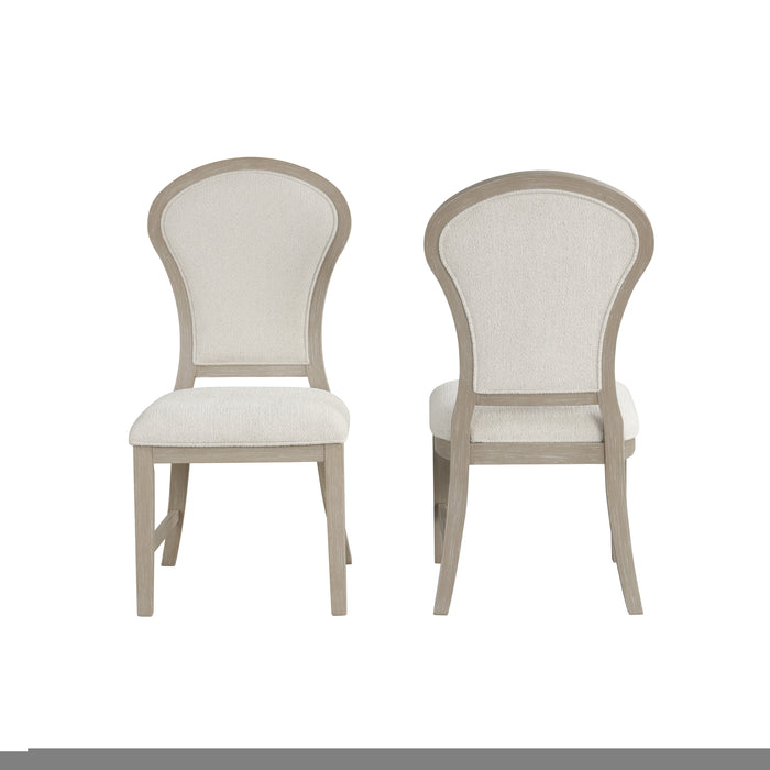 Gwendolyn Dining Side Chair (2 Per Carton)-Cerused Taupe