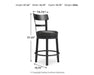 Valebeck Counter Height Bar Stool - Visions in Furniture (La Mirada, CA)