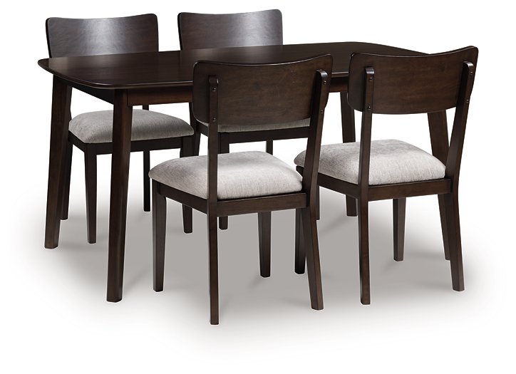 Mallenette Dining Table and 4 Chairs (Set of 5) - Visions in Furniture (La Mirada, CA)