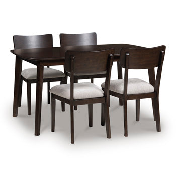 Mallenette Dining Table and 4 Chairs (Set of 5) - Visions in Furniture (La Mirada, CA)