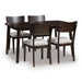 Mallenette Dining Table and 4 Chairs (Set of 5) - Visions in Furniture (La Mirada, CA)
