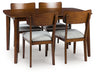 Tameride Dining Table and 4 Chairs (Set of 5) - Visions in Furniture (La Mirada, CA)