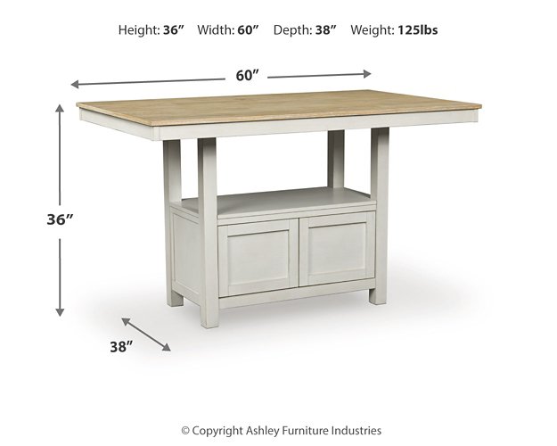 Purlaney Counter Height Dining Table - Visions in Furniture (La Mirada, CA)