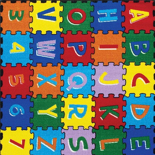 Abbey Alphabet/Multi 4' 9" X 6' 9" Area Rug - Visions in Furniture (La Mirada, CA)