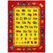 ABBEY Red & Multi 5' X 8' Area Rug - Visions in Furniture (La Mirada, CA)
