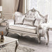 Acapulco White & Espresso Loveseat - Visions in Furniture (La Mirada, CA)