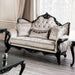 Acapulco White & Espresso Loveseat - Visions in Furniture (La Mirada, CA)