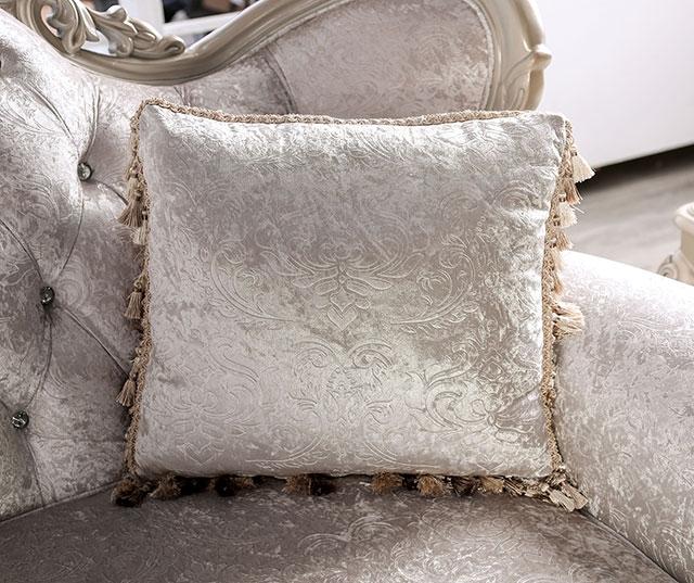 Acapulco White & Espresso Loveseat - Visions in Furniture (La Mirada, CA)