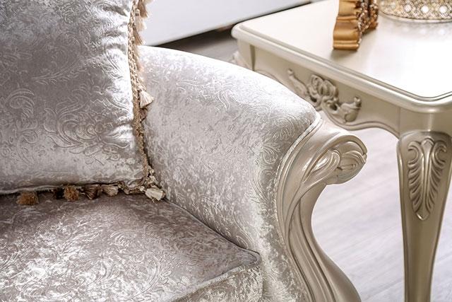 Acapulco White & Espresso Loveseat - Visions in Furniture (La Mirada, CA)