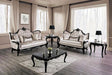 Acapulco White & Espresso Loveseat - Visions in Furniture (La Mirada, CA)